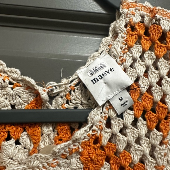 Maeve Sleeveless Crochet Mini Dress new size M - Picture 6 of 7